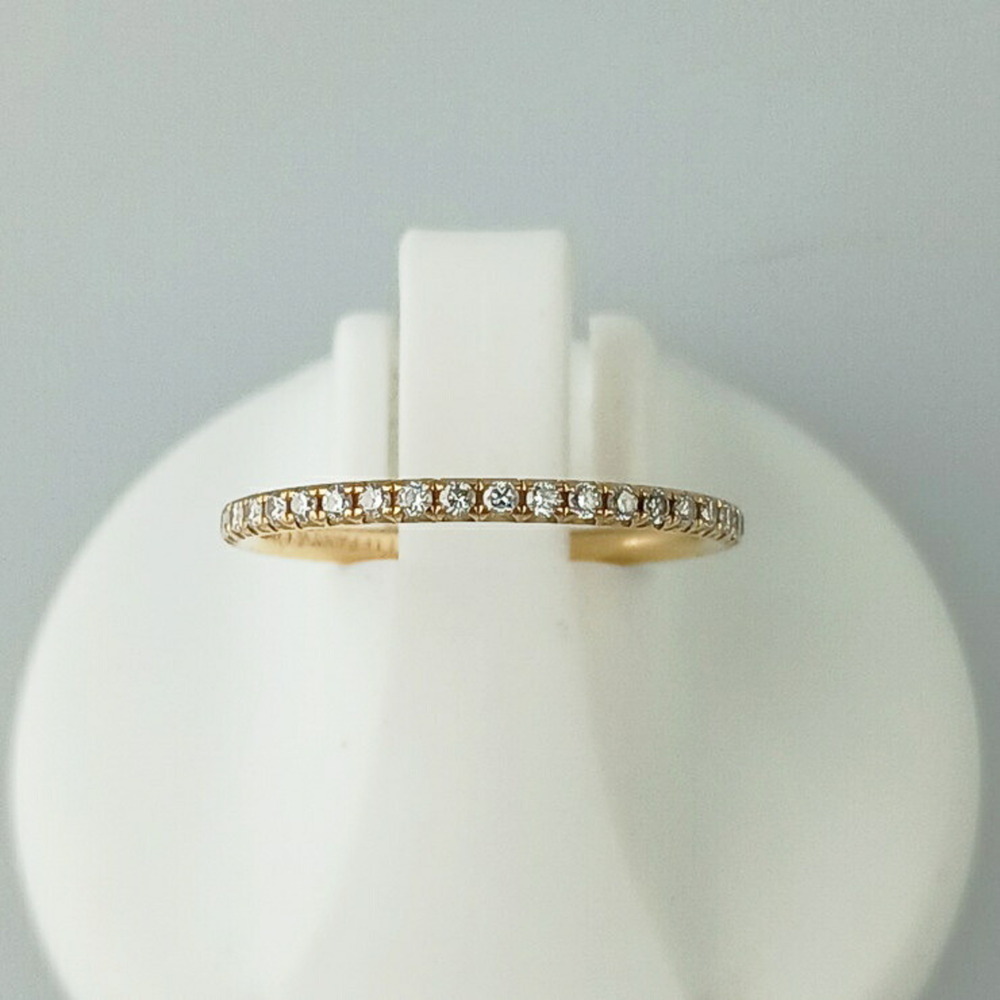 TIFFANY & Co. Metro Full Eternity Ring, Yellow Gold 750 (K18), Diamonds, Wome...